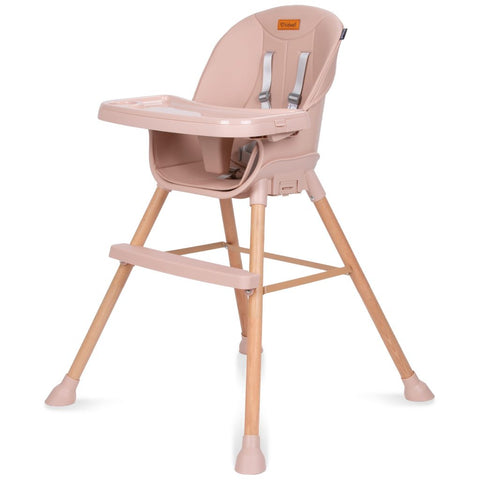 Kidwell Eatan 4in1 Highchair, Wood Pink