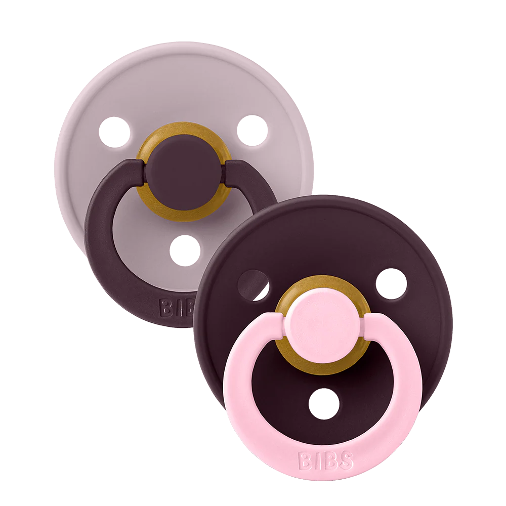 STUDIO Colour Pacifiers 2 Pack Fusion - Dusky Lilac Plum mix
