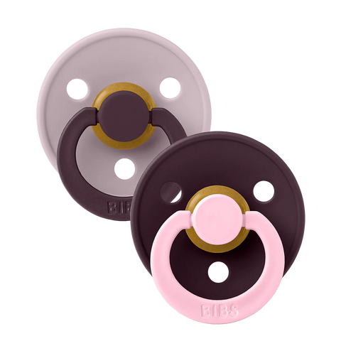 STUDIO Colour Pacifiers 2 Pack Fusion - Dusky Lilac Plum mix