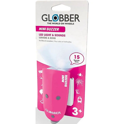 Globber Mini Buzzer Pink – Led Light & Sounds