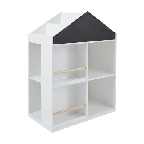 Liberty House Kids White Blackboard Bookcase and Storage Cabinet