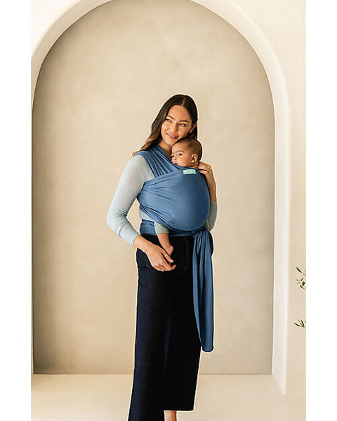 Classic Baby Carrier in Pure Cotton - Very easy to wear! - Ocean