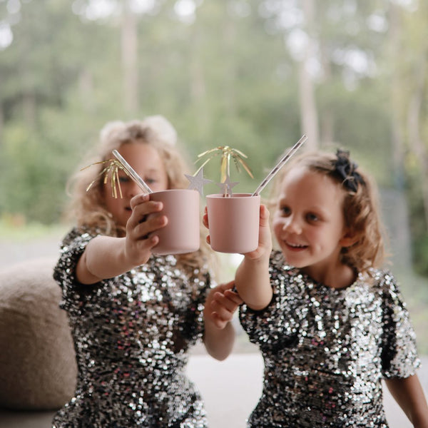 Mushie Dinner set- square- Blush