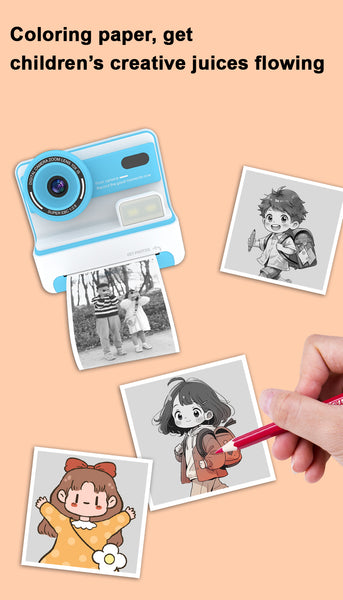 Kid's Digital Camera- Instant Print Pink/ Blue- SD CARD INCLUDED