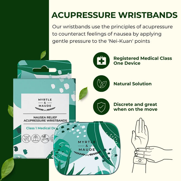 Myrtle & Maude Morning Sickness Acupressure Wristbands
