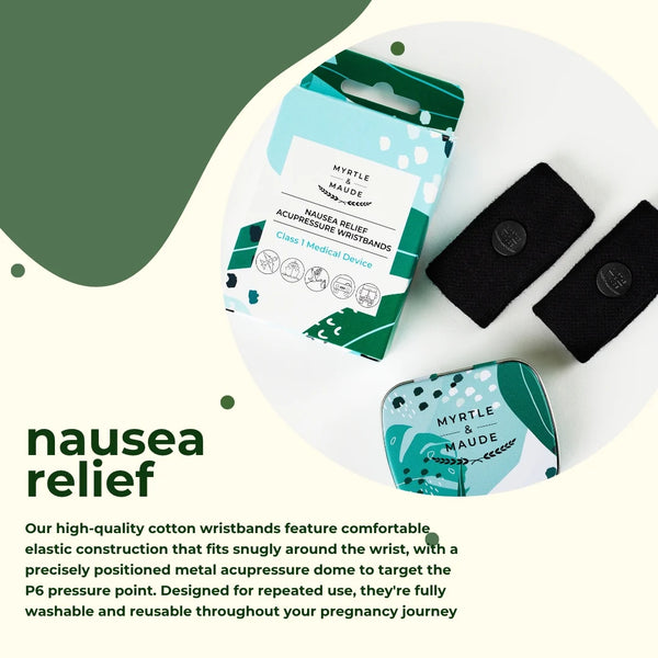 Myrtle & Maude Morning Sickness Acupressure Wristbands