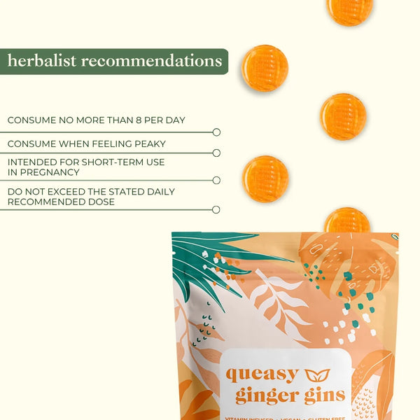 Myrtle & Maude Morning Sickness Vitamin B6 Ginger Gins