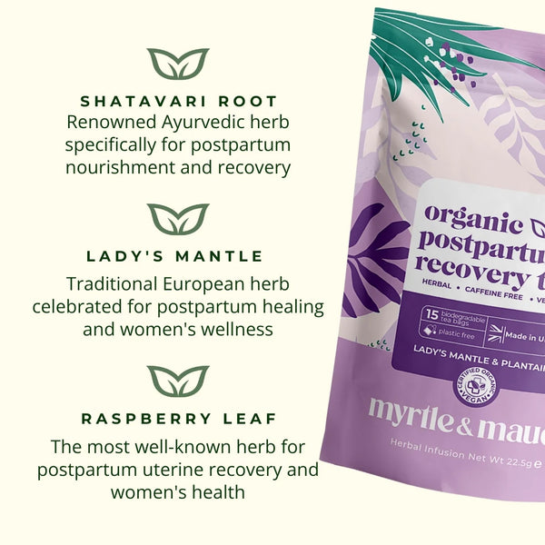 Myrtle & Maude Organic Postpartum Recovery Tea