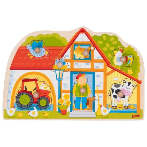 Goki Lift-Out Puzzle, My Farmhouse