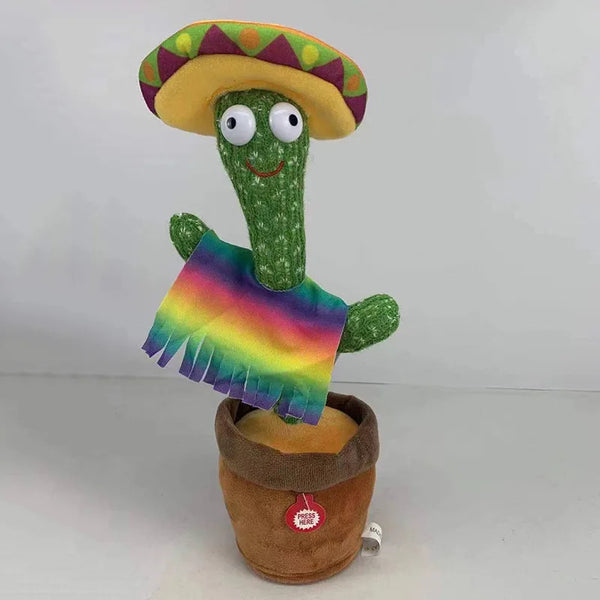 Interactive Electronic Dancing Cactus Plush Toy Sing Repeat
