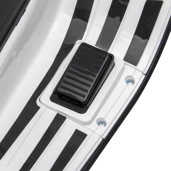 Licensed Children's Electric Motorcycle Vespa with Wheels, Headlight and Music, in PP and Metal, 107x47x73 cm, White