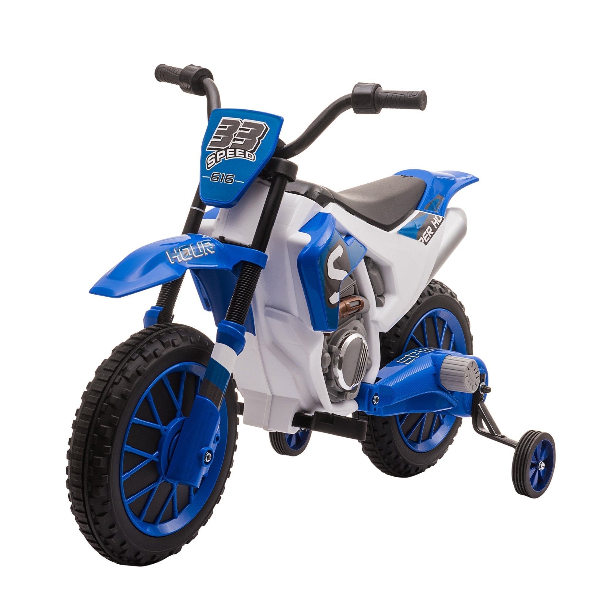 electric cross motorcycle for children for 3-5 years - blue