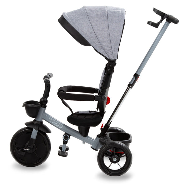 Kidwell Axel Foldable Trike with Rotating Seat, Titanium Grey