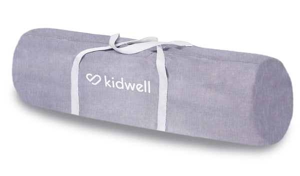 Kidwell BUNDLE: Fanko Extra Large Playpen, Grey + Inda Folding Educational Play Mat, Alphabet (180 x 200 cm)