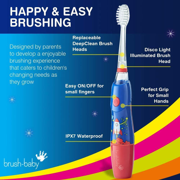 Brush-Baby KidzSonic Jett the Rocket Electric Toothbrush