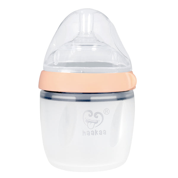 Haakaa Generation 3 Super BUNDLE: 1 Silicone Breast Pump 250ml; 2 Baby Bottles 160ml; 4 Extra Teats; 1 Sippy Spout; plus 2 FREE Bottle Sealing Disks & 1 FREE Feeding Spoon (save €23)