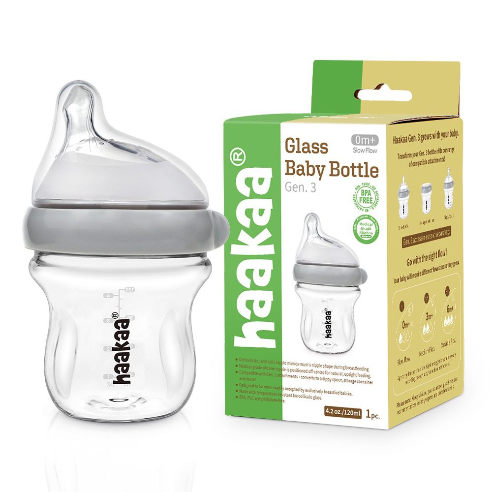 Haakaa Generation 3 Glass Baby Bottle 120ml