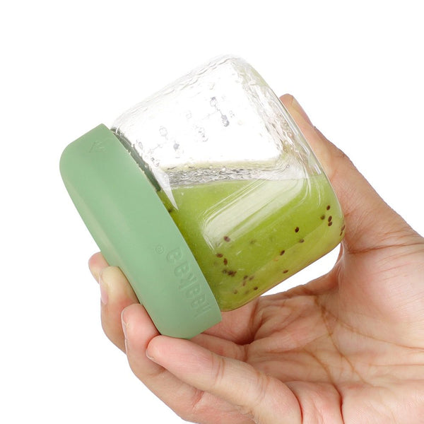 Haakaa Airtight Silicone Lid Glass Jar Set – Mixed (6-pack)