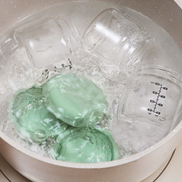 Haakaa Airtight Silicone Lid Glass Jar Set – Mixed (6-pack)