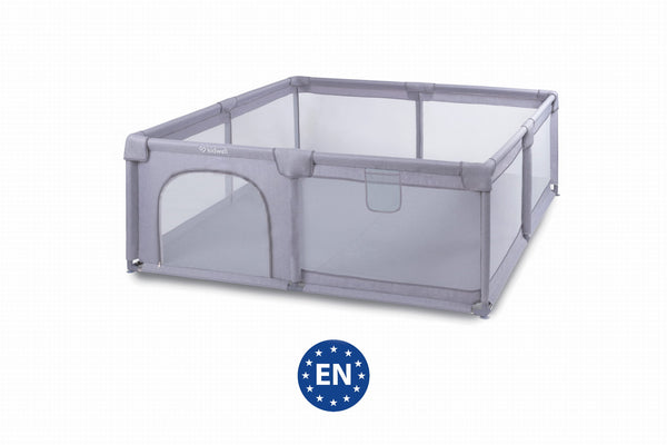 Playpen Bundle BUNDLE: Extra Large Playpen, Grey + PIRA Foldable & Reversible Extra Large Play Mat(200 x 180 cm)