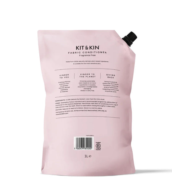 Kit & Kin Fabric Conditioner, Fragrance Free (1000ml)