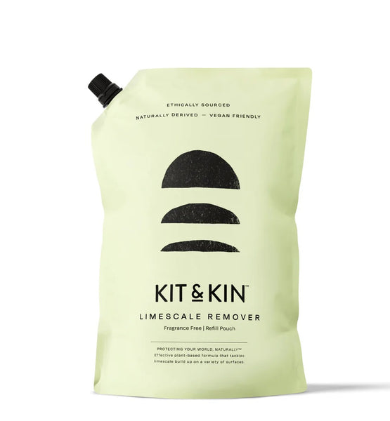 Kit & Kin Limescale Remover, Fragrance Free Refill Pouch (1000ml)