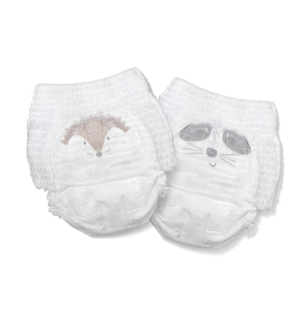Kit & Kin eco nappy pants Size 6 Hedgehog & Raccoon – 15kg+ (18 pack)