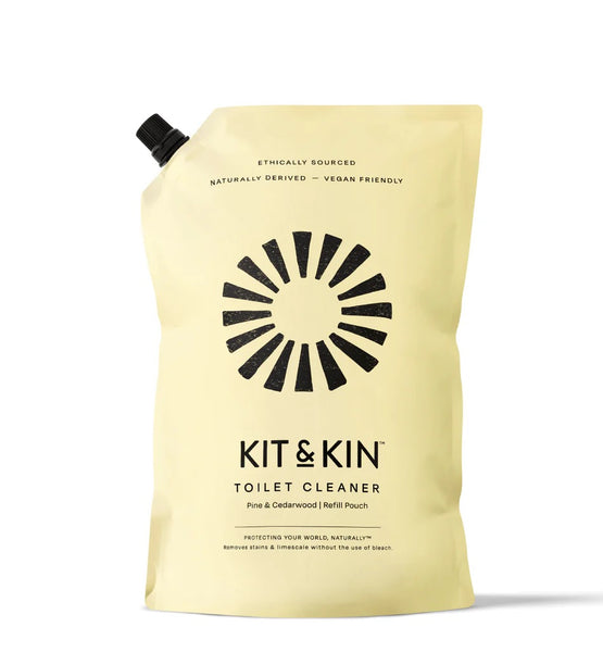 Kit & Kin Toilet Cleaner, Pine & Cedarwood Refill Pouch (1000ml)