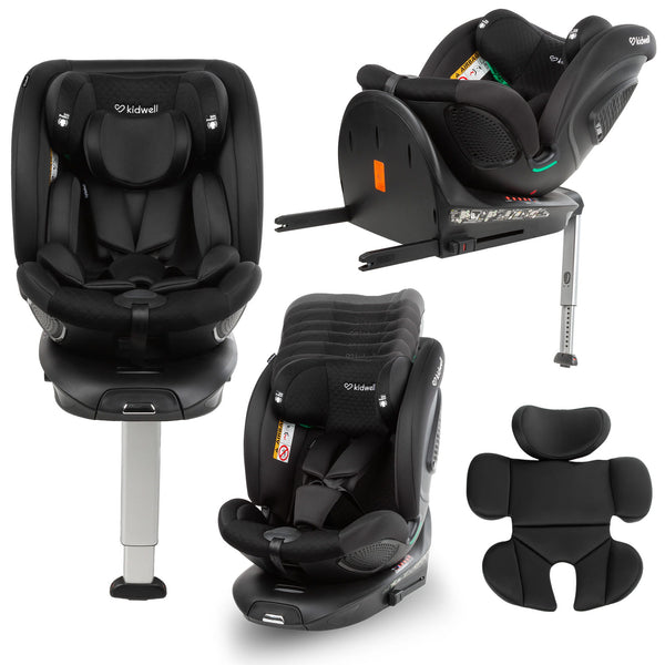 Kidwell Gocar i-Size 360° Rotating Car Seat, Black