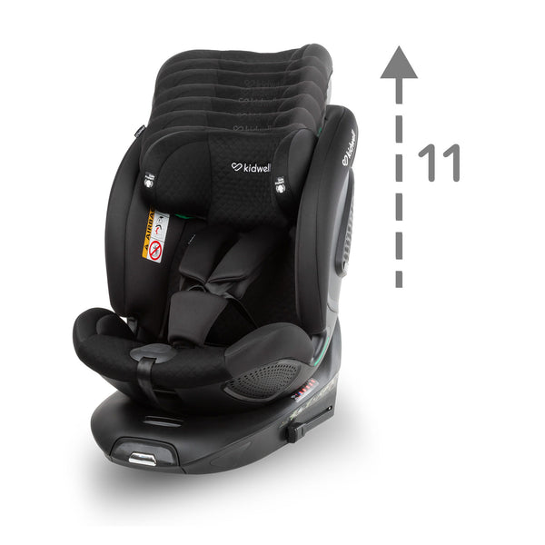 Kidwell Gocar i-Size 360° Rotating Car Seat, Black