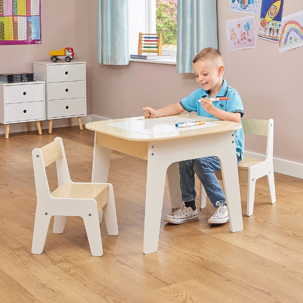 Liberty House Kids’ 3 in 1 Storage Table and 2 Chairs Set