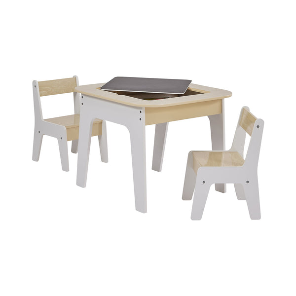 Liberty House Kids’ 3 in 1 Storage Table and 2 Chairs Set