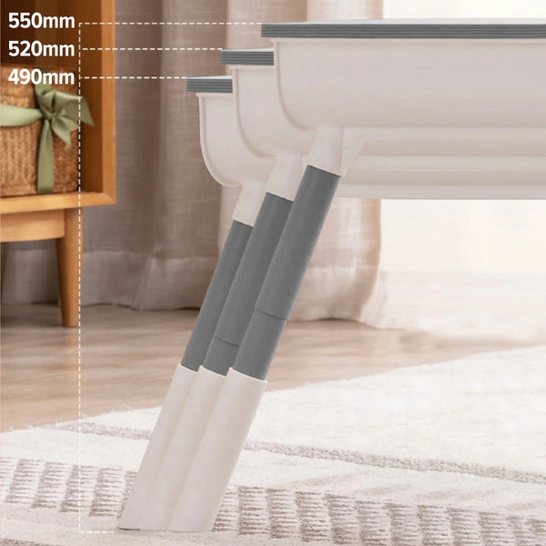 Liberty House Kids’ Scandi Height Adjustable Table and Chair Set, Grey/ white