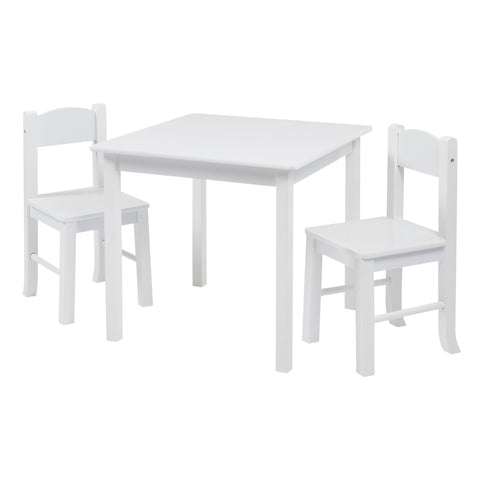 Liberty House White Wooden Table & Chairs Set