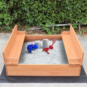 Liberty House Wooden Sandpit with Seating & Cover