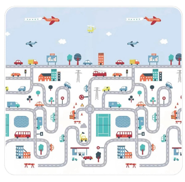 Playpen Bundle BUNDLE: Extra Large Playpen, Grey + PIRA Foldable & Reversible Extra Large Play Mat(200 x 180 cm)