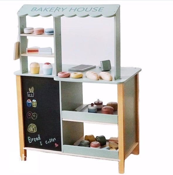 PIRA Wooden 2-in-1 Bakery & Market Stall with Accessories