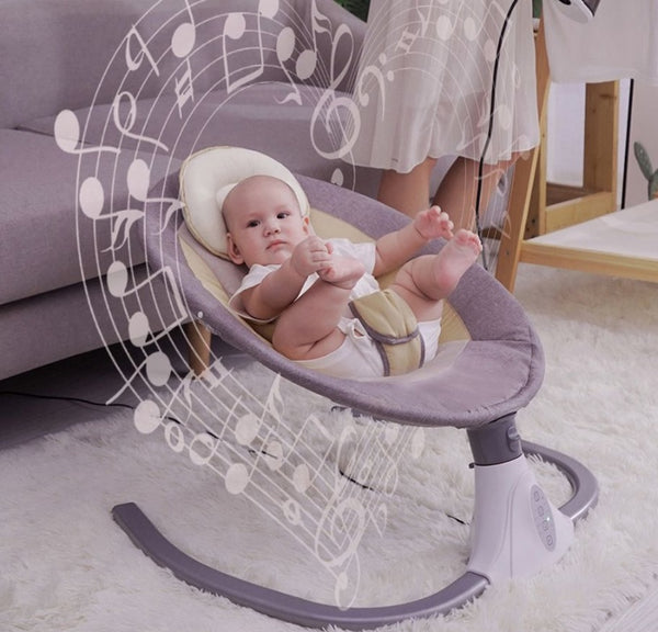 Rockabye Baby Electric Motion Swing, Grey