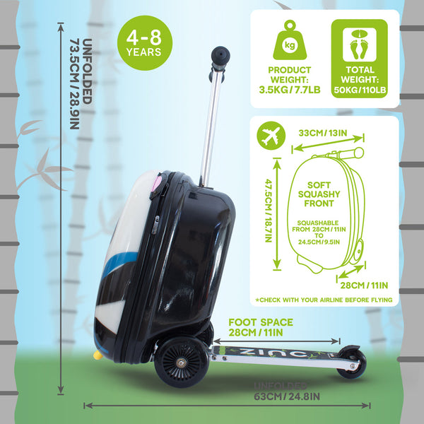 Flyte Scooter Suitcase, Penni the Panda