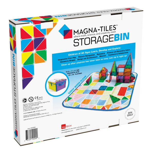 Magna-Tiles Storage Bin & Interactive Play Mat