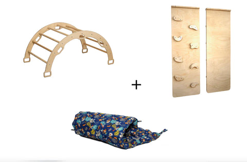 Montessori Arch Rocker with Ramp and Pillow