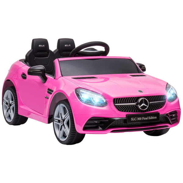 PINK MERCEDES | Electric Car for Children 3-6 Years with LED Lights, Sound Effects and Remote Control, 107x62. 5x44 cm, Pink