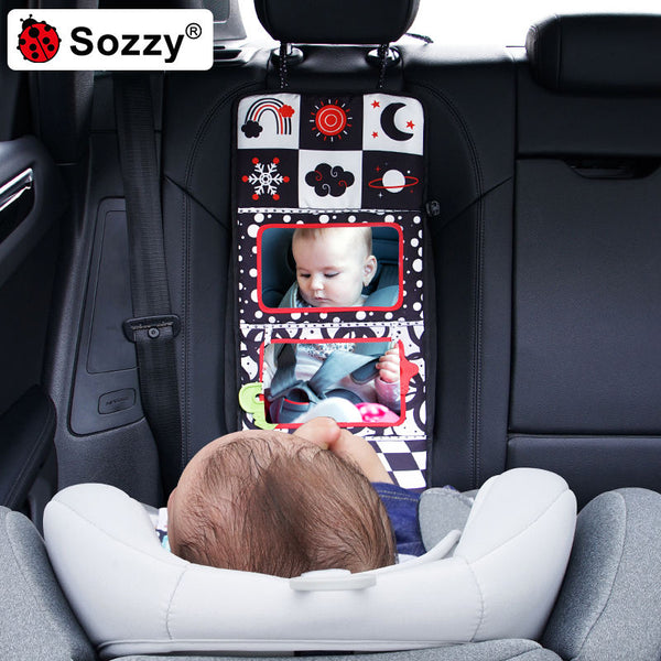 Sozzy Car Seat and Tummy Time Activity Cloth Book & Toy