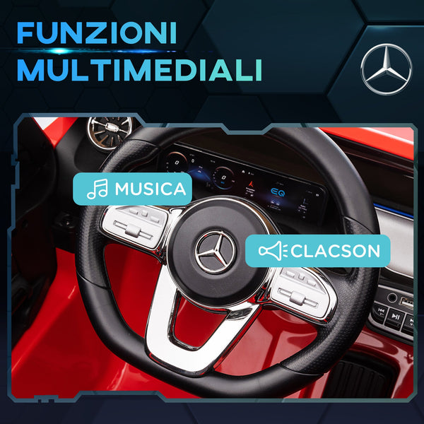 Electric Ride-On Car for Kids 3-8 Years with Remote Control, Headlights and Horn, Red and Black