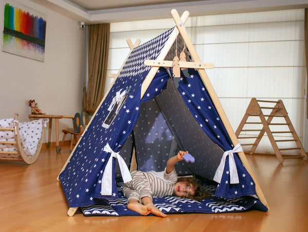 Blue Stars Play Tent and Play Mat