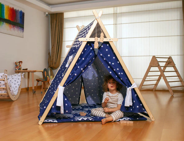 Blue Stars Play Tent and Play Mat