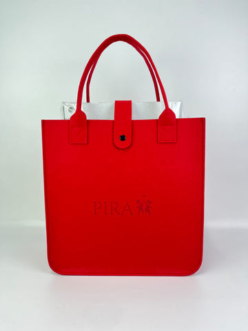 PIRA Red Felt Bag
