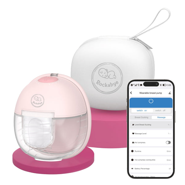 Rockabye Warm-Massage Smart Wearable Breast Pump with app single/ Double Pack- PRE-ORDER OFFER