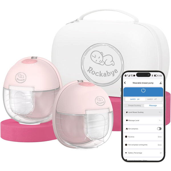 Rockabye Warm-Massage Smart Wearable Breast Pump with app single/ Double Pack- PRE-ORDER OFFER