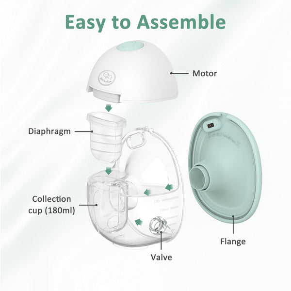 Rockabye Warm-Massage Smart Wearable Breast Pump with app single/ Double Pack- PRE-ORDER OFFER